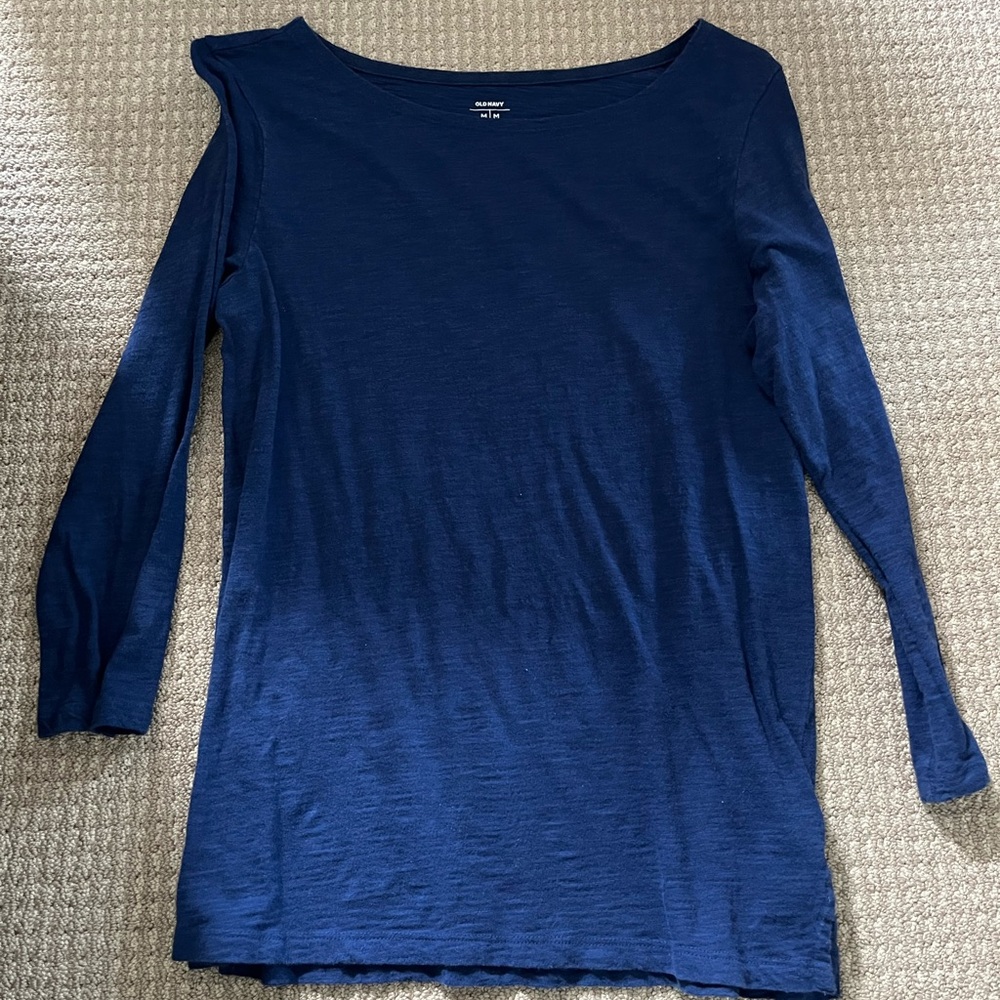 Navy Blue Old Navy Quarter Sleeve Top